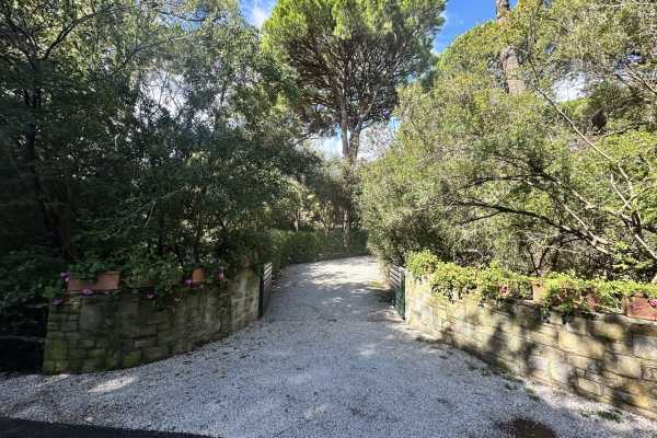 villa for rent for vacation with swimming pool, park and private and exclusive beach place in the Roccamare pine forest 14